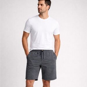 Prince Fox Men’s Gray Fleece Sweat Shorts Size L | Coastal Preppy Lounge Terry